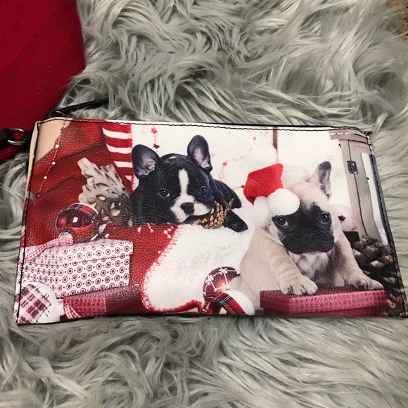 SOLD Charter Club Frenchie Sweater & Wristlet - Picture 5 of 6